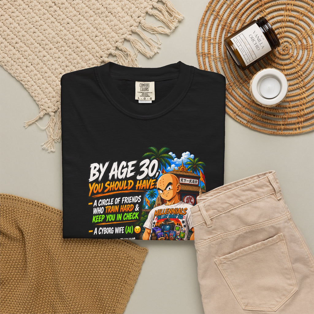 Krillin After 30 Bragging Rights — Anime Millennials Graphic Tee