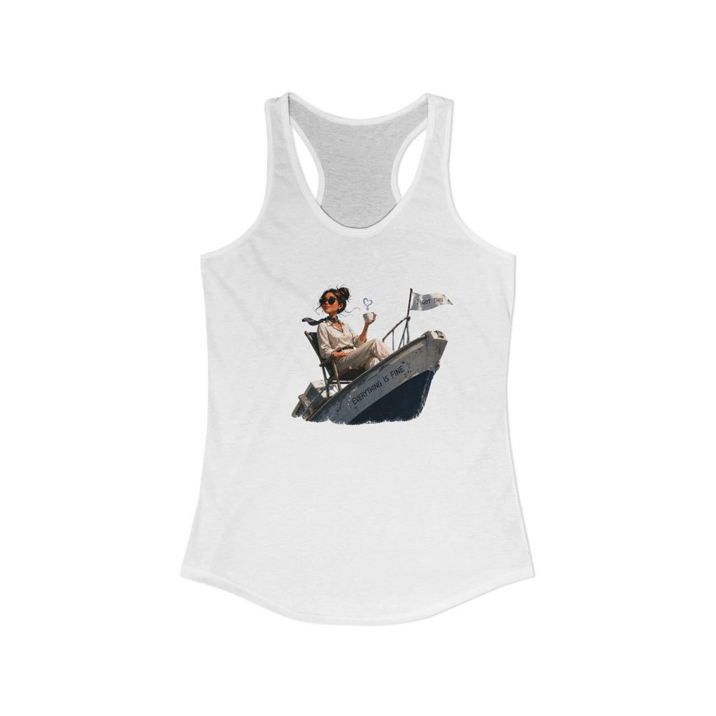 “Everything’s Fine” - Women's Ideal Racerback Tank