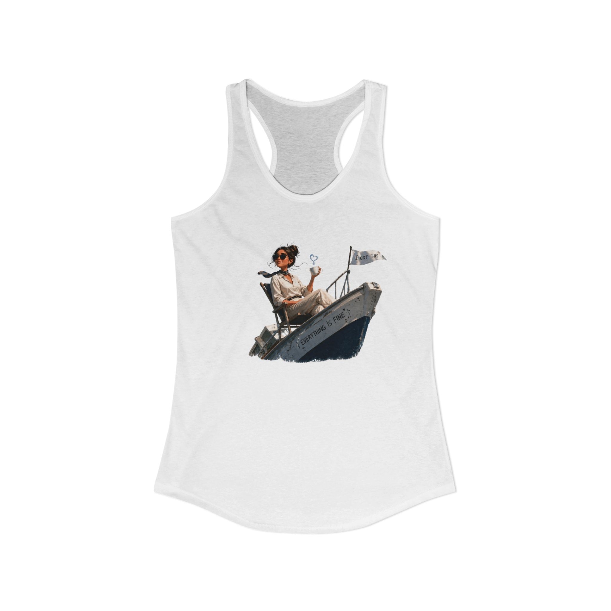 “Everything’s Fine” - Women's Ideal Racerback Tank