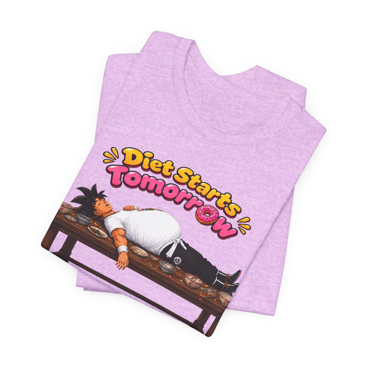 Goku Diet Starts Tomorrow T-Shirt — Funny Lazy Anime Graphic Tee