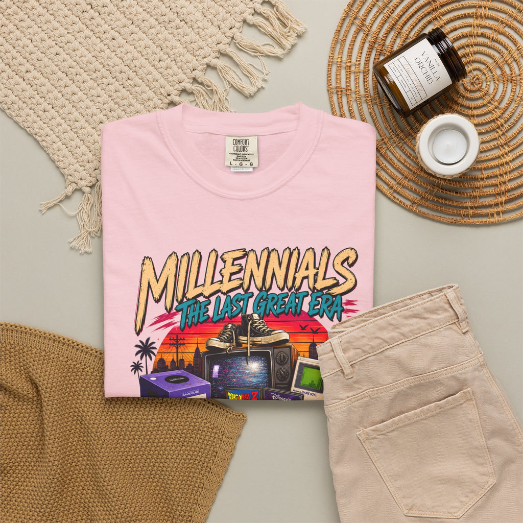 Millennials Retro Throwback T-Shirt — 90s Nostalgia Gaming & Pop Culture Tee
