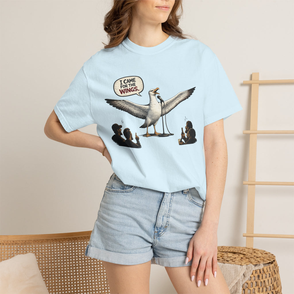 Albatross stand up Tee — "I Came For The Wings" Graphic T-Shirt