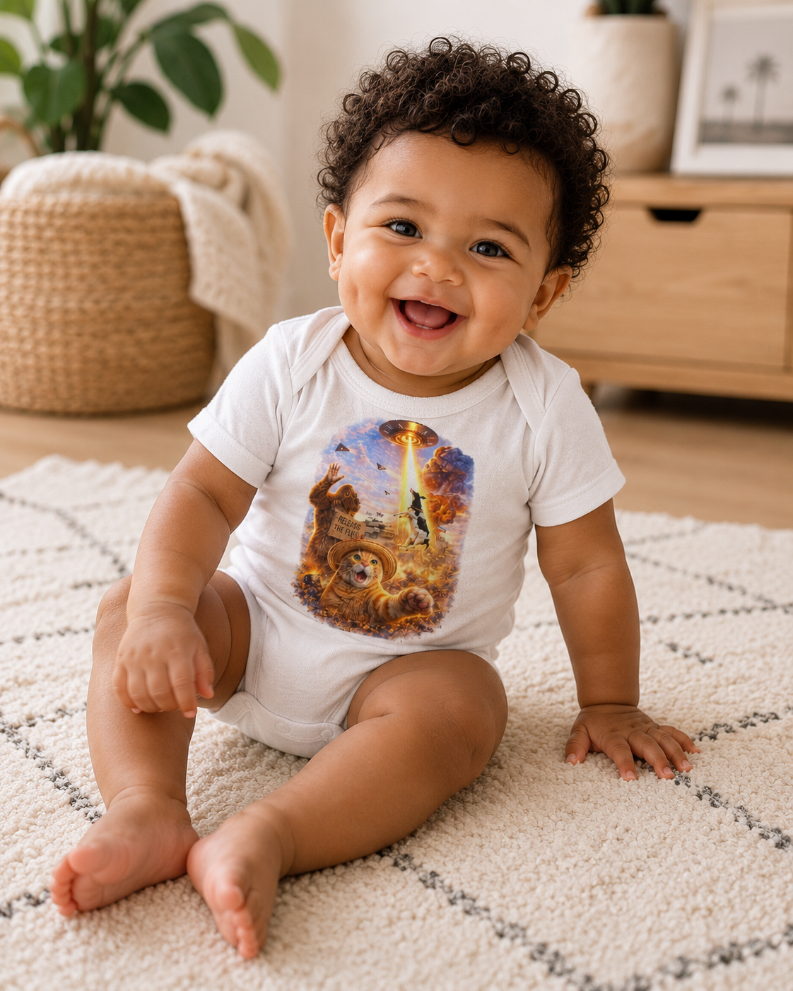 Baby Ware — Cute UFO Abduction Animal Graphic