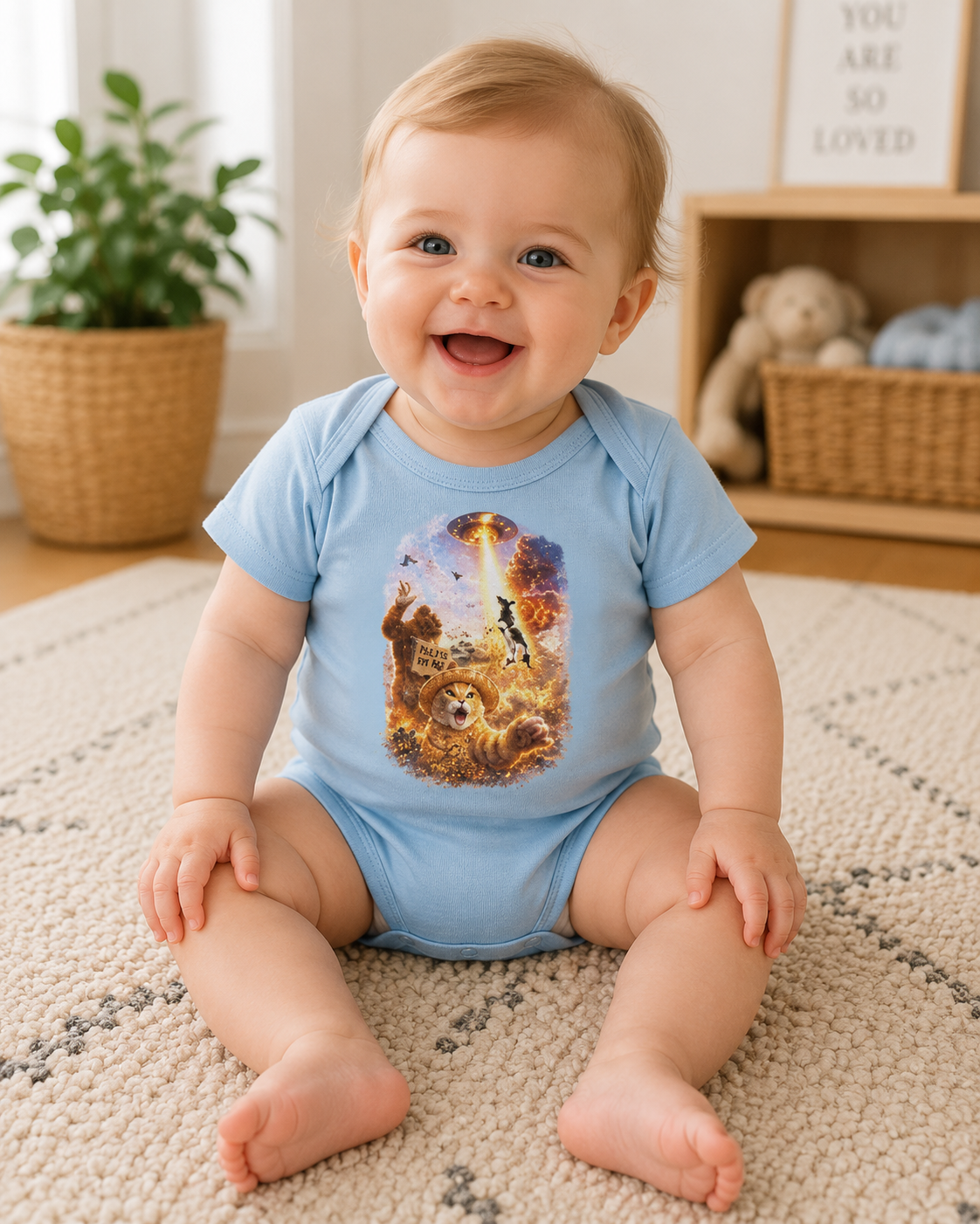Baby Ware — Cute UFO Abduction Animal Graphic