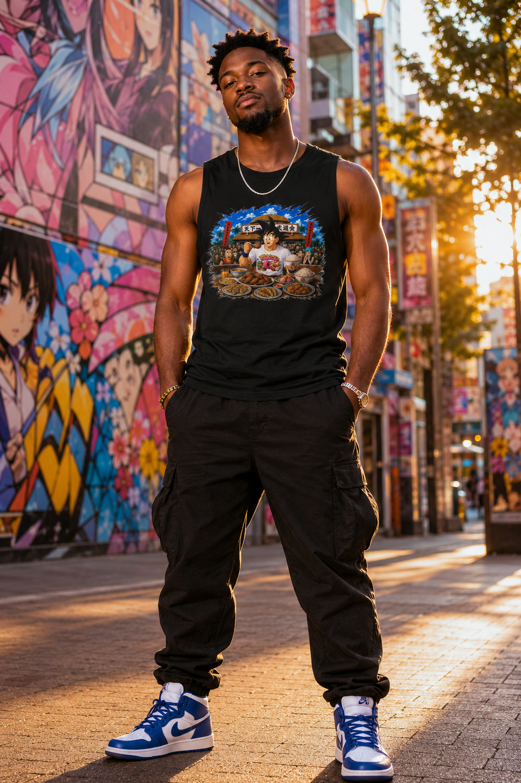 Anime Food Festival Tank Top - Diet Starts Tomorrow — Goku Anime Life Tank Top