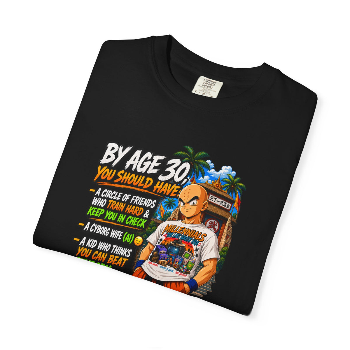 Krillin After 30 Bragging Rights — Anime Millennials Graphic Tee