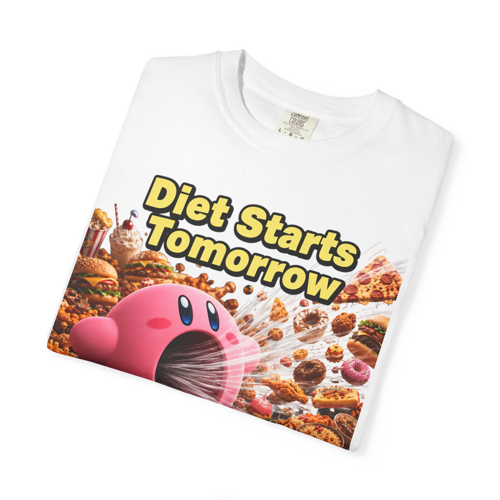 Kirby - Diet Starts Tomorrow T‑Shirt —  Food Humor Graphic Tee