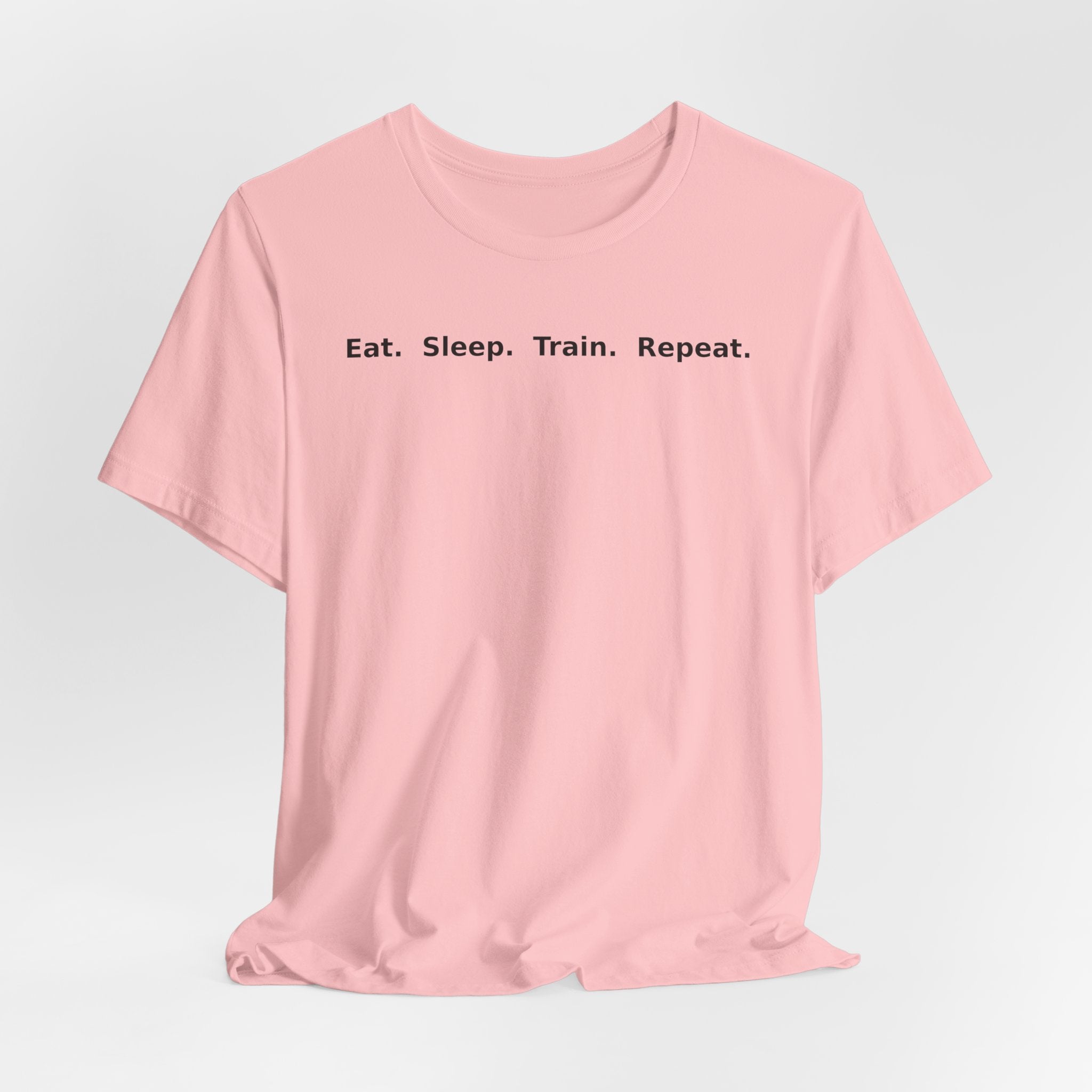 Eat. Sleep. Train. Repeat. Tee — Minimalist Music Symbols T‑Shirt