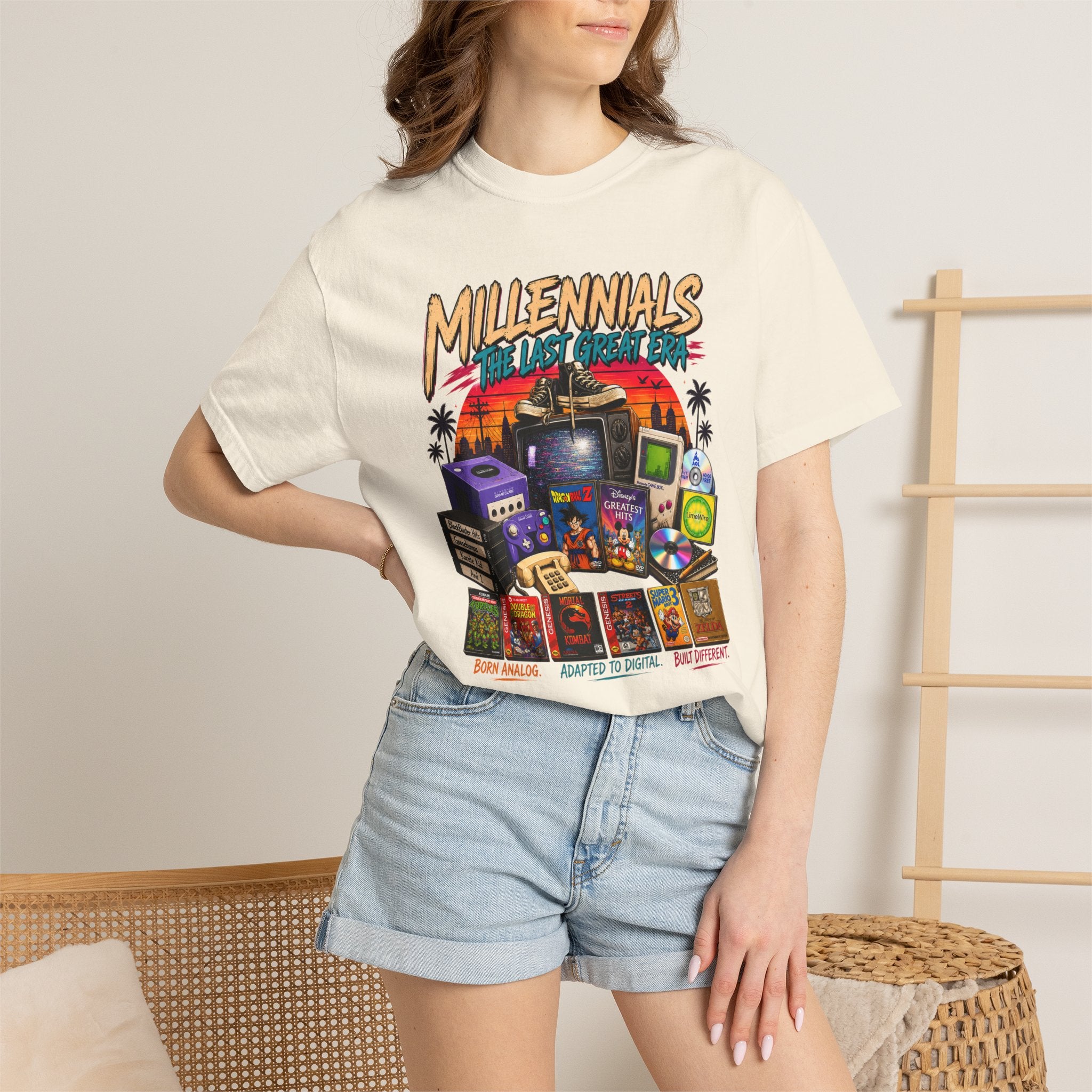 Millennials Retro Throwback T-Shirt — 90s Nostalgia Gaming & Pop Culture Tee