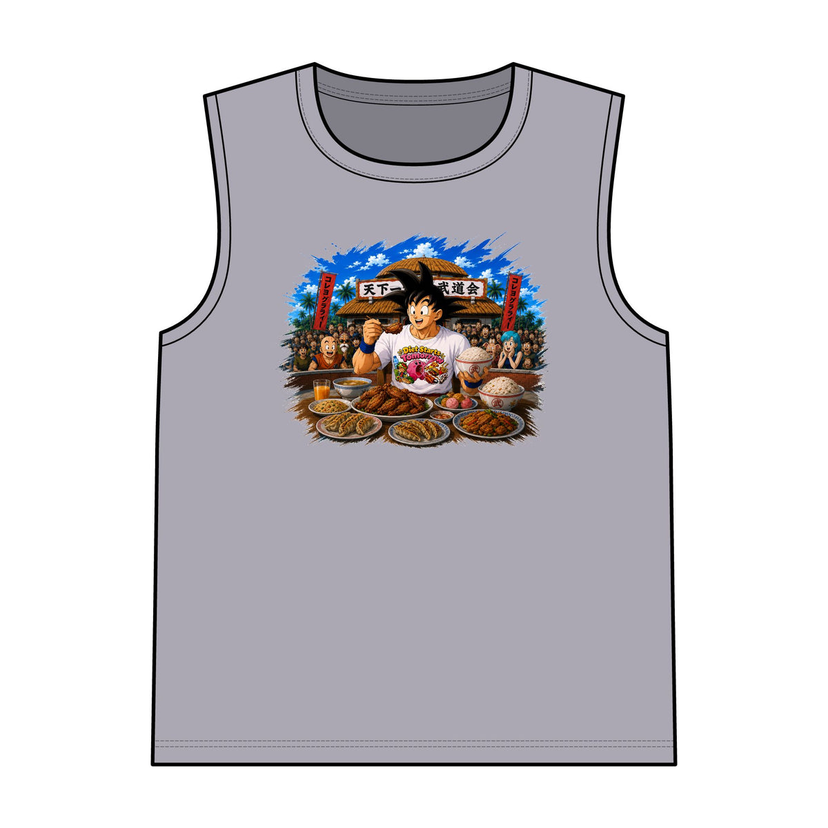 Anime Food Festival Tank Top - Diet Starts Tomorrow — Goku Anime Life Tank Top