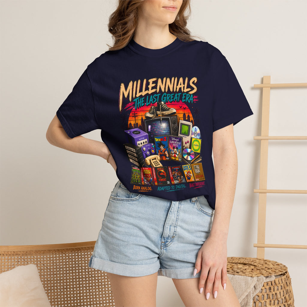 Millennials Retro Throwback T-Shirt — 90s Nostalgia Gaming & Pop Culture Tee