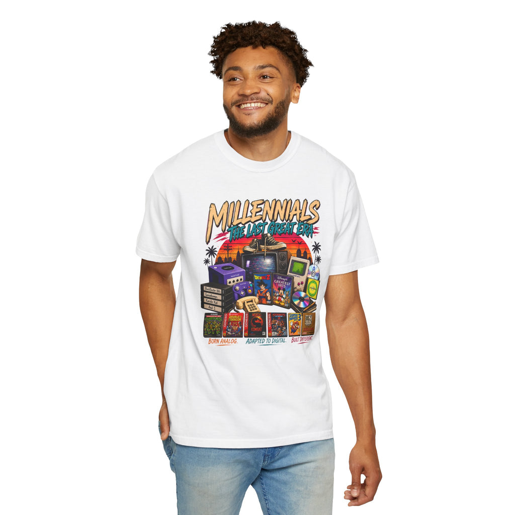 Millennials Retro Throwback T-Shirt — 90s Nostalgia Gaming & Pop Culture Tee