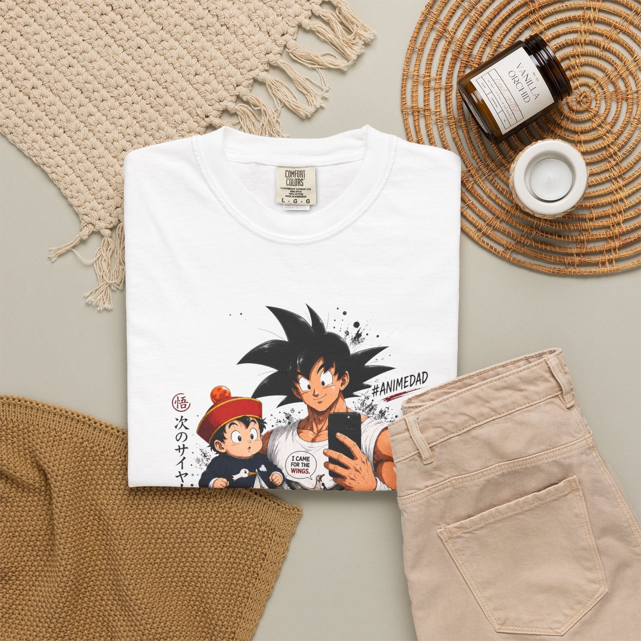 Anime Goku & Son Gohan Selfie T-Shirt