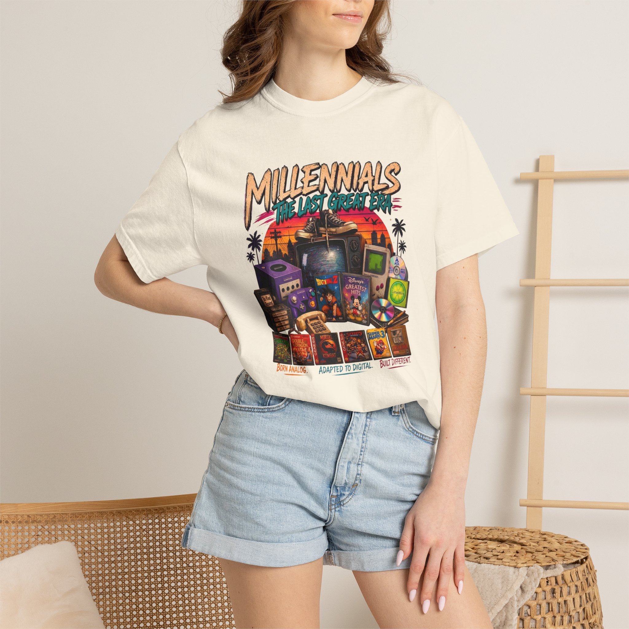 Millennials Retro Throwback T-Shirt — 90s Nostalgia Gaming & Pop Culture Tee