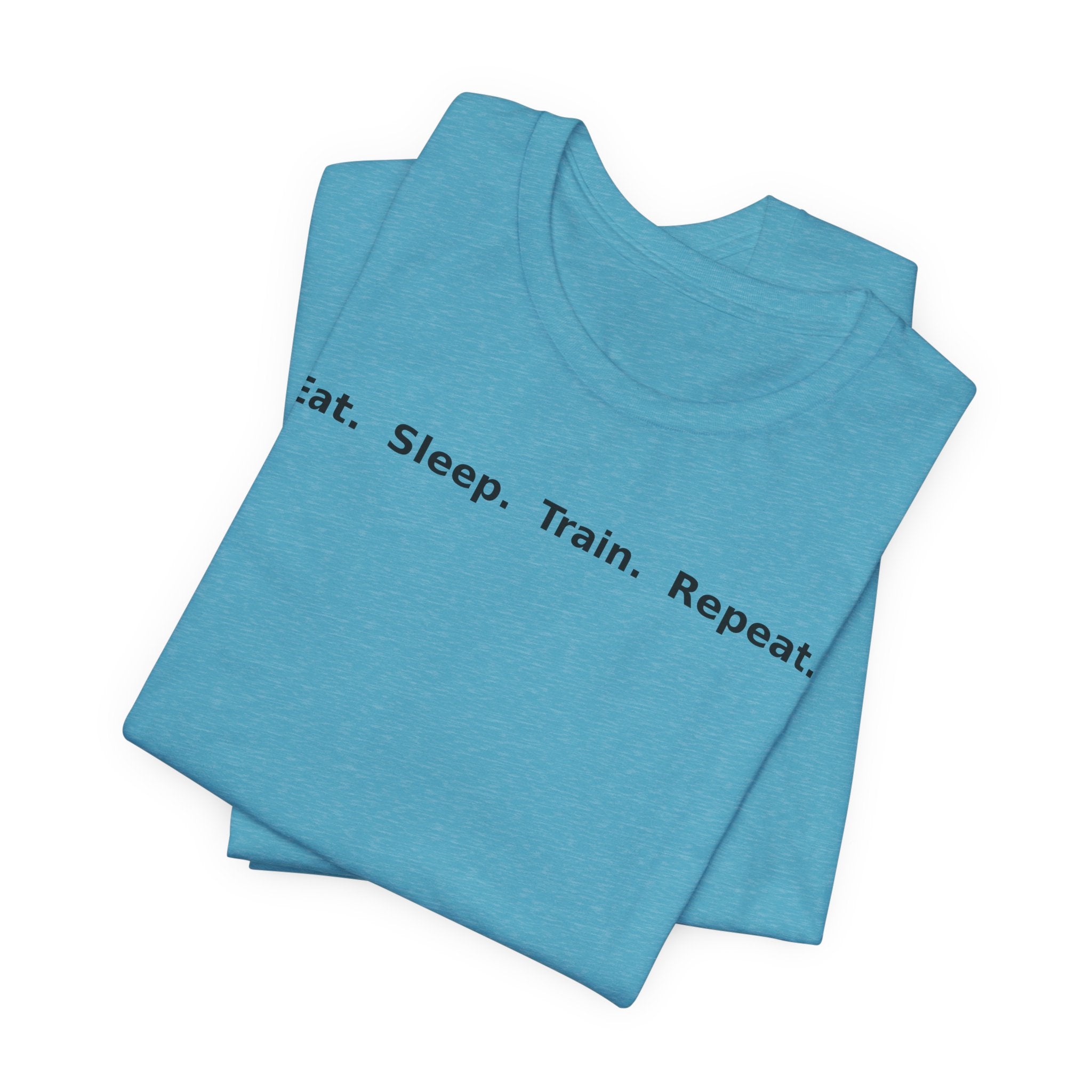 Eat. Sleep. Train. Repeat. Tee — Minimalist Music Symbols T‑Shirt