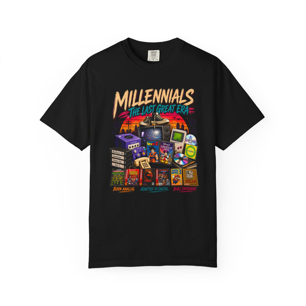 Millennials Retro Throwback T-Shirt — 90s Nostalgia Gaming & Pop Culture Tee