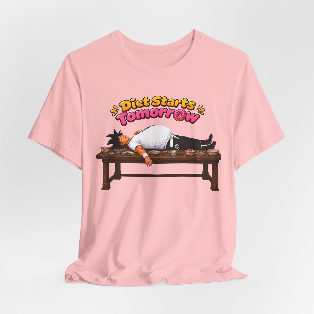 Goku Diet Starts Tomorrow T-Shirt — Funny Lazy Anime Graphic Tee