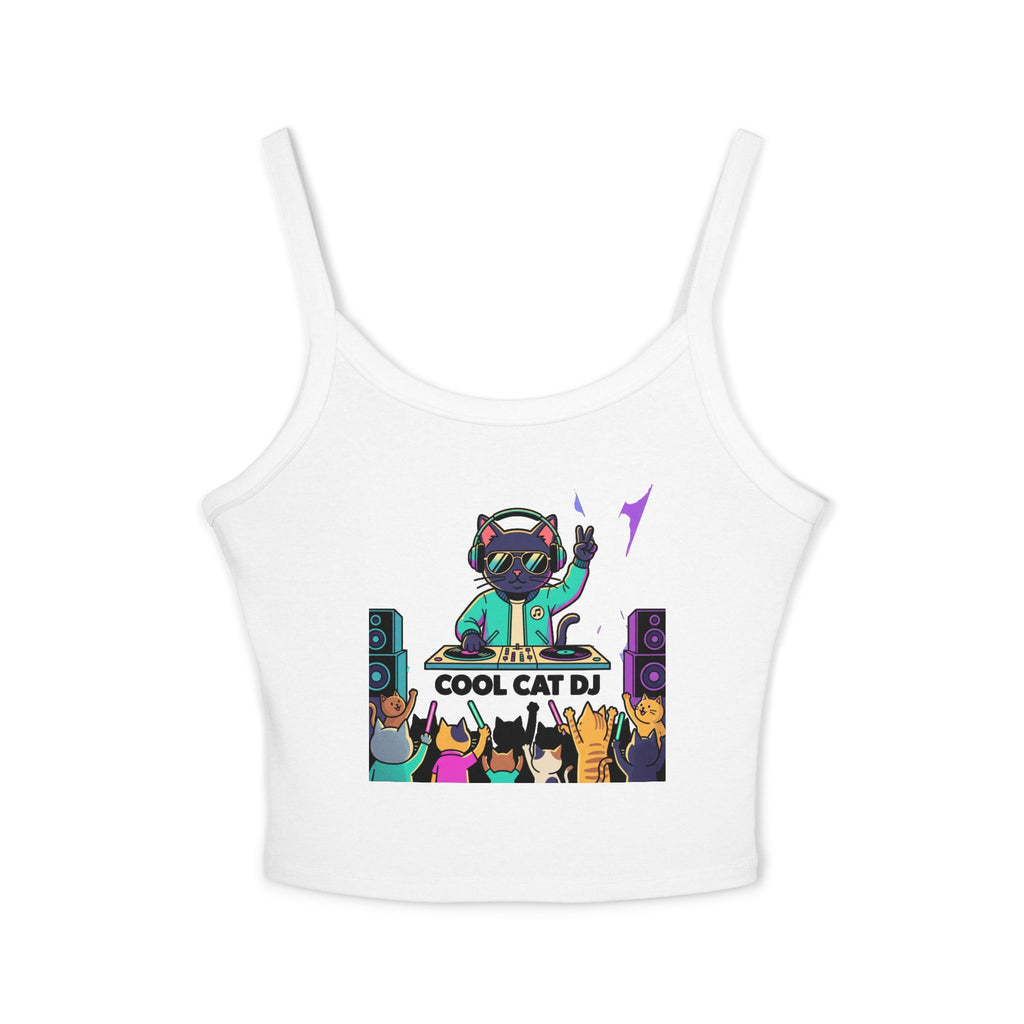 Cool Cat Dj spaghetti-strap tank