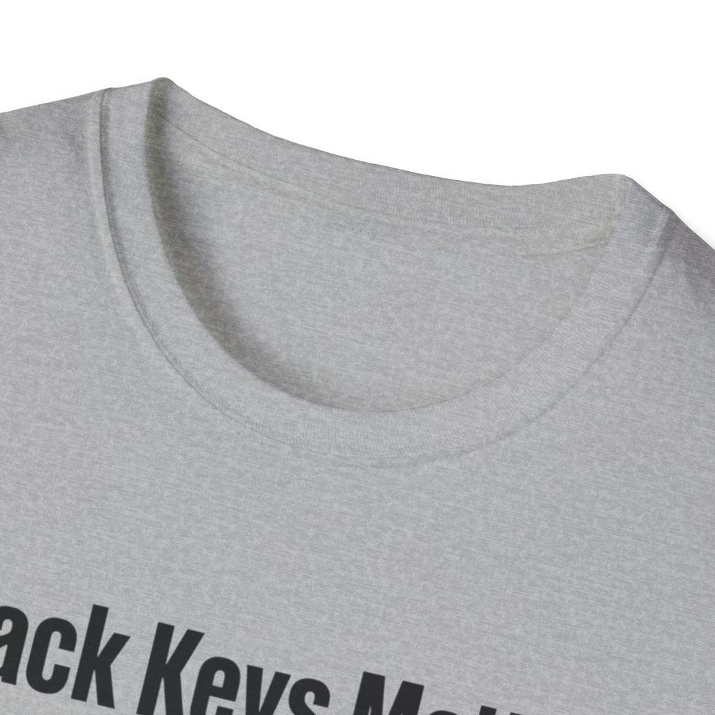 Piano Black Keys Matter Funny Music Shirt – Piano Player Gift Graphic Tee