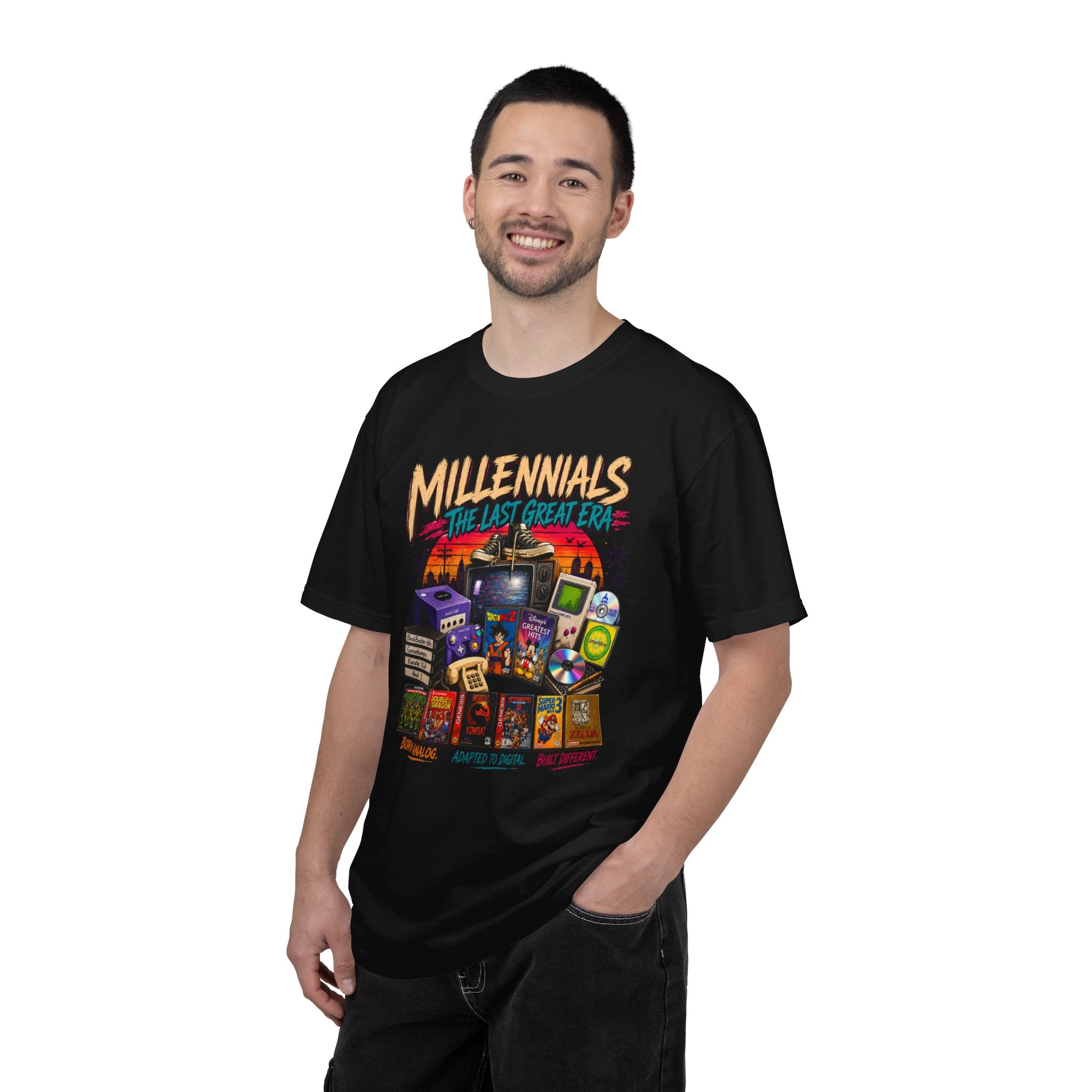 Millennials Retro Throwback T-Shirt — 90s Nostalgia Gaming & Pop Culture Tee