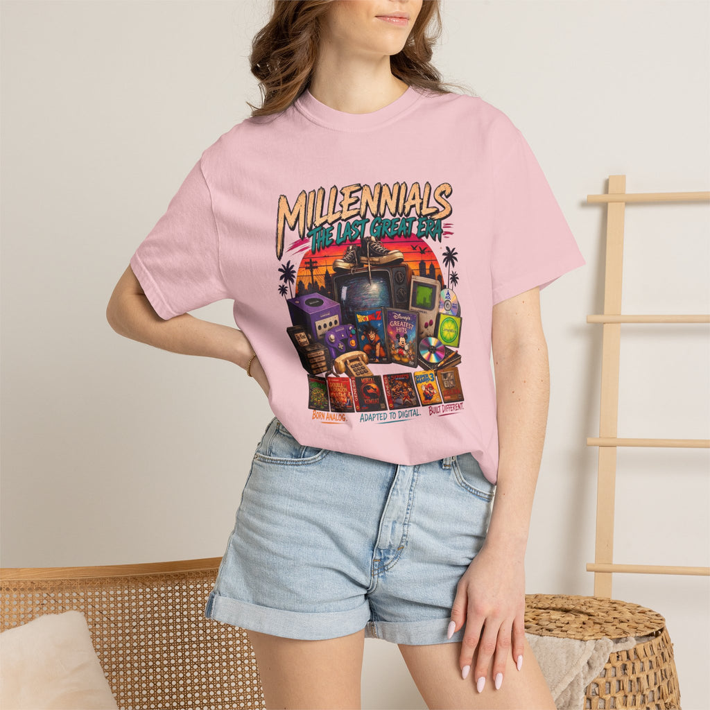 Millennials Retro Throwback T-Shirt — 90s Nostalgia Gaming & Pop Culture Tee