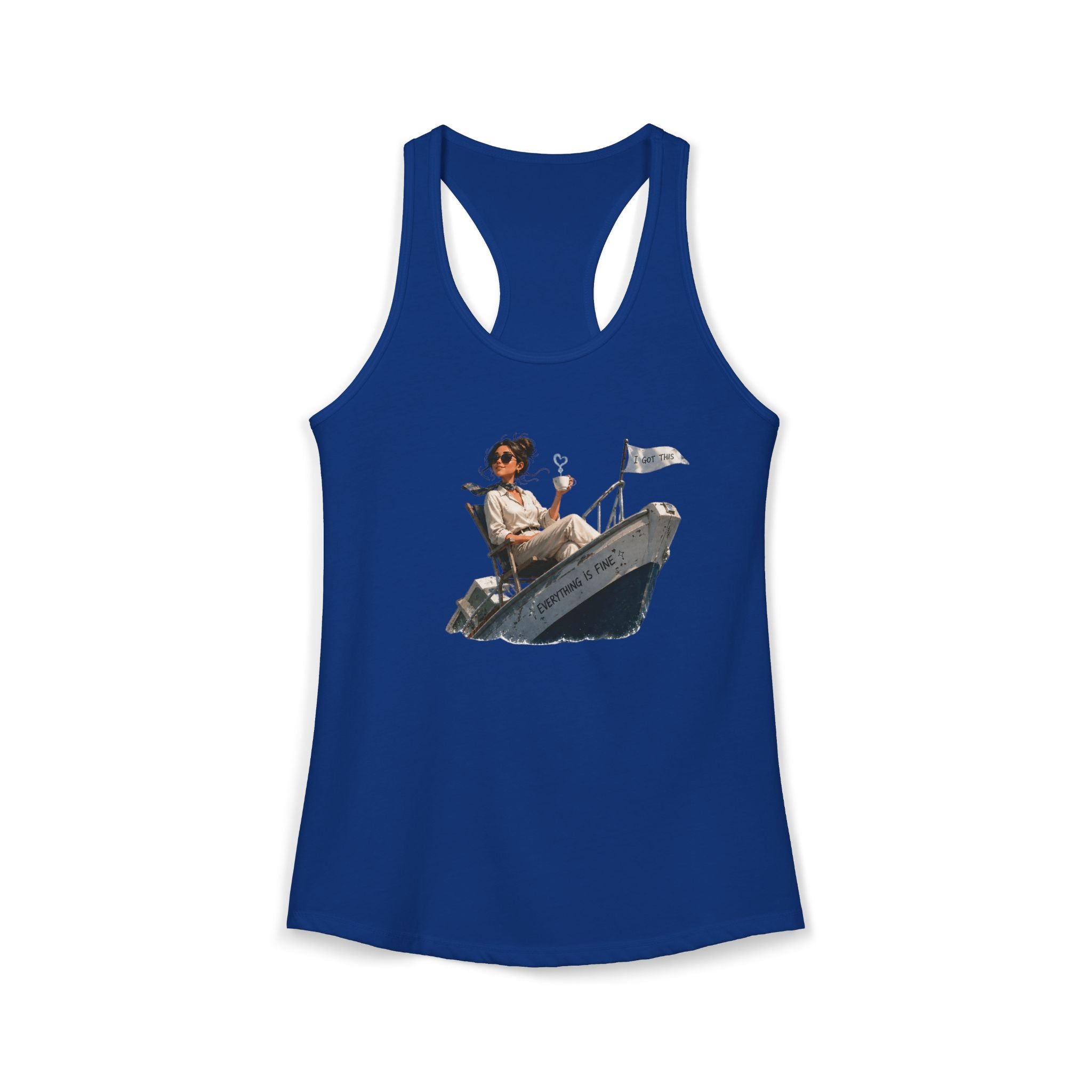“Everything’s Fine” - Women's Ideal Racerback Tank