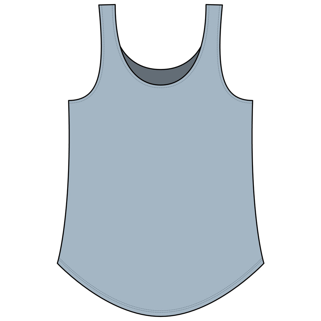 Rainbow Festival Tank Top — Cute Retro Rainbow Graphic for Women ("RAINBOW")