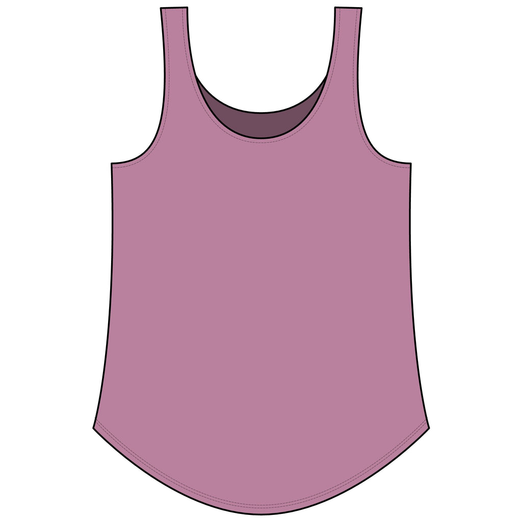 Rainbow Festival Tank Top — Cute Retro Rainbow Graphic for Women ("RAINBOW")