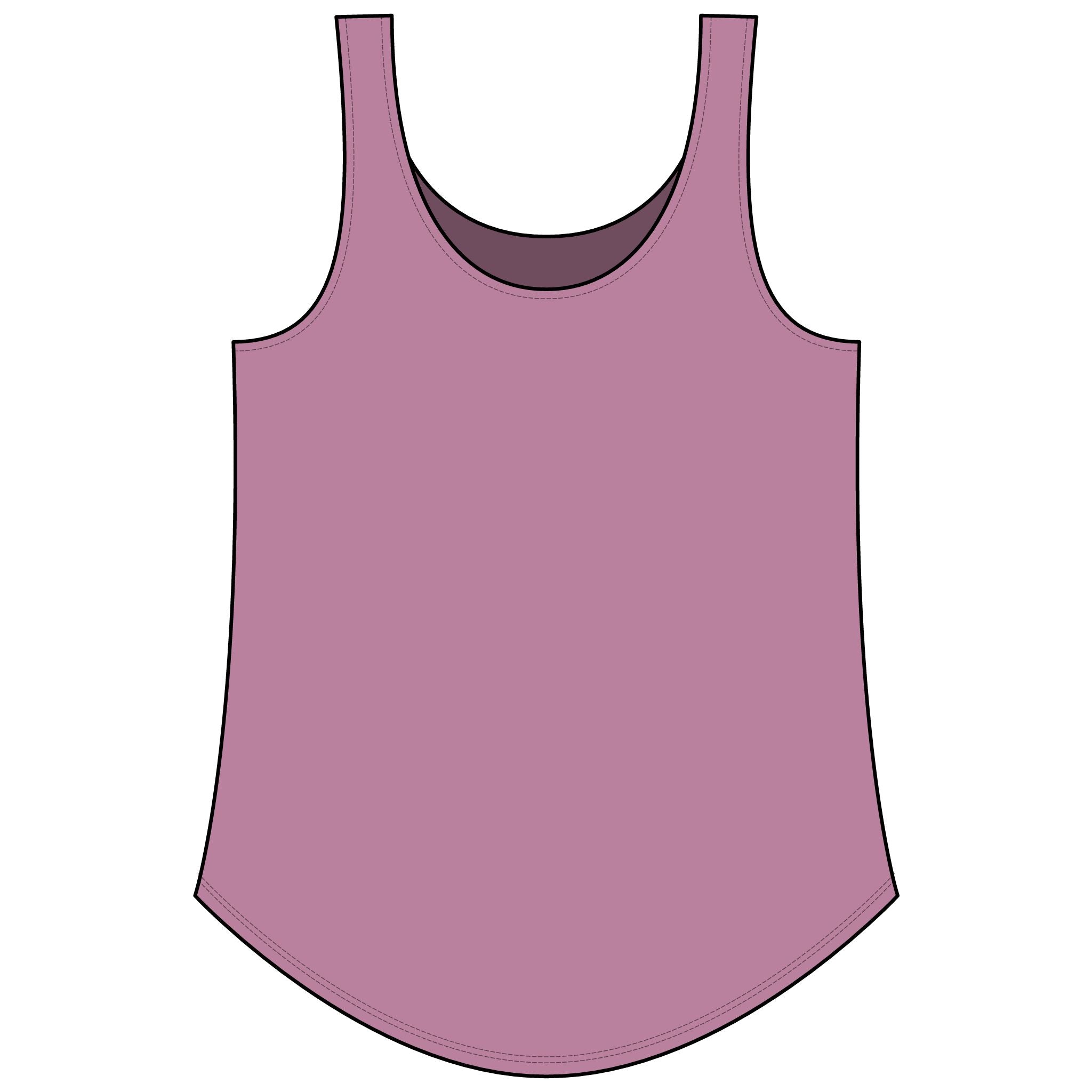 Rainbow Festival Tank Top — Cute Retro Rainbow Graphic for Women ("RAINBOW")