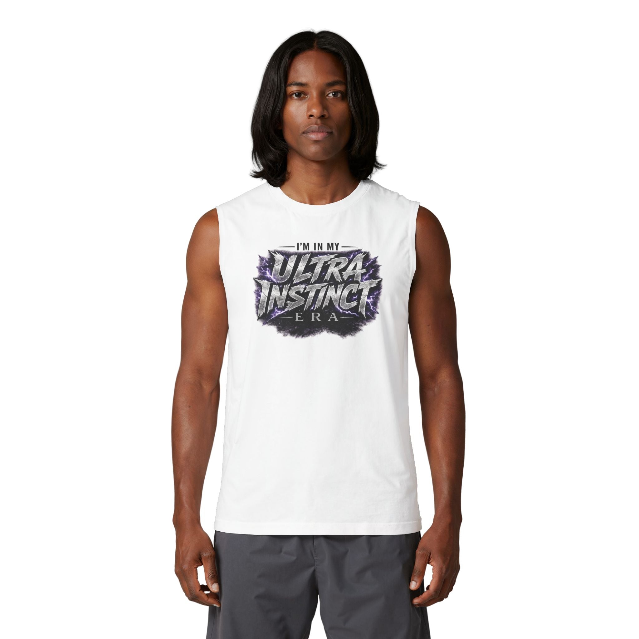 “I’m in My Ultra Instinct Era” Muscle Tank — Anime-Inspired Gym & Casual Tank Top