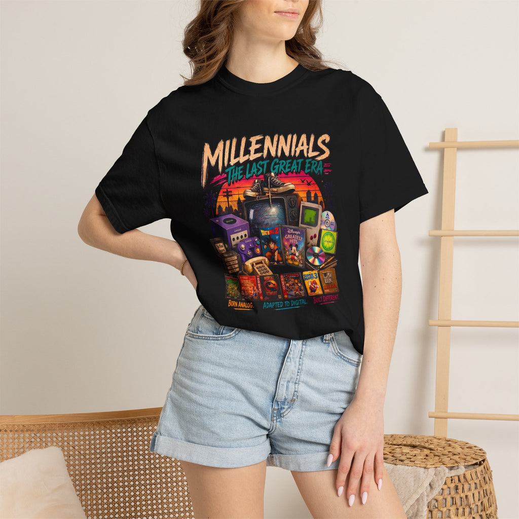 Millennials Retro Throwback T-Shirt — 90s Nostalgia Gaming & Pop Culture Tee