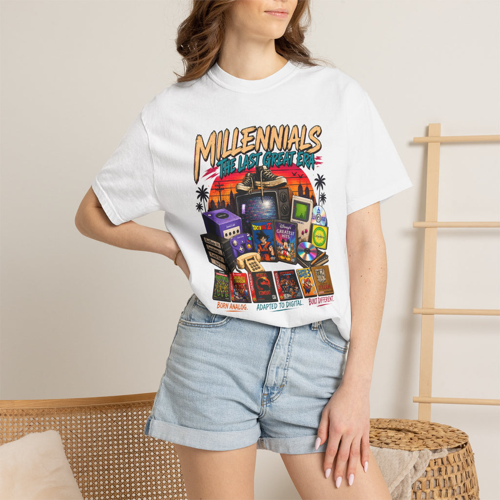 Millennials Retro Throwback T-Shirt — 90s Nostalgia Gaming & Pop Culture Tee
