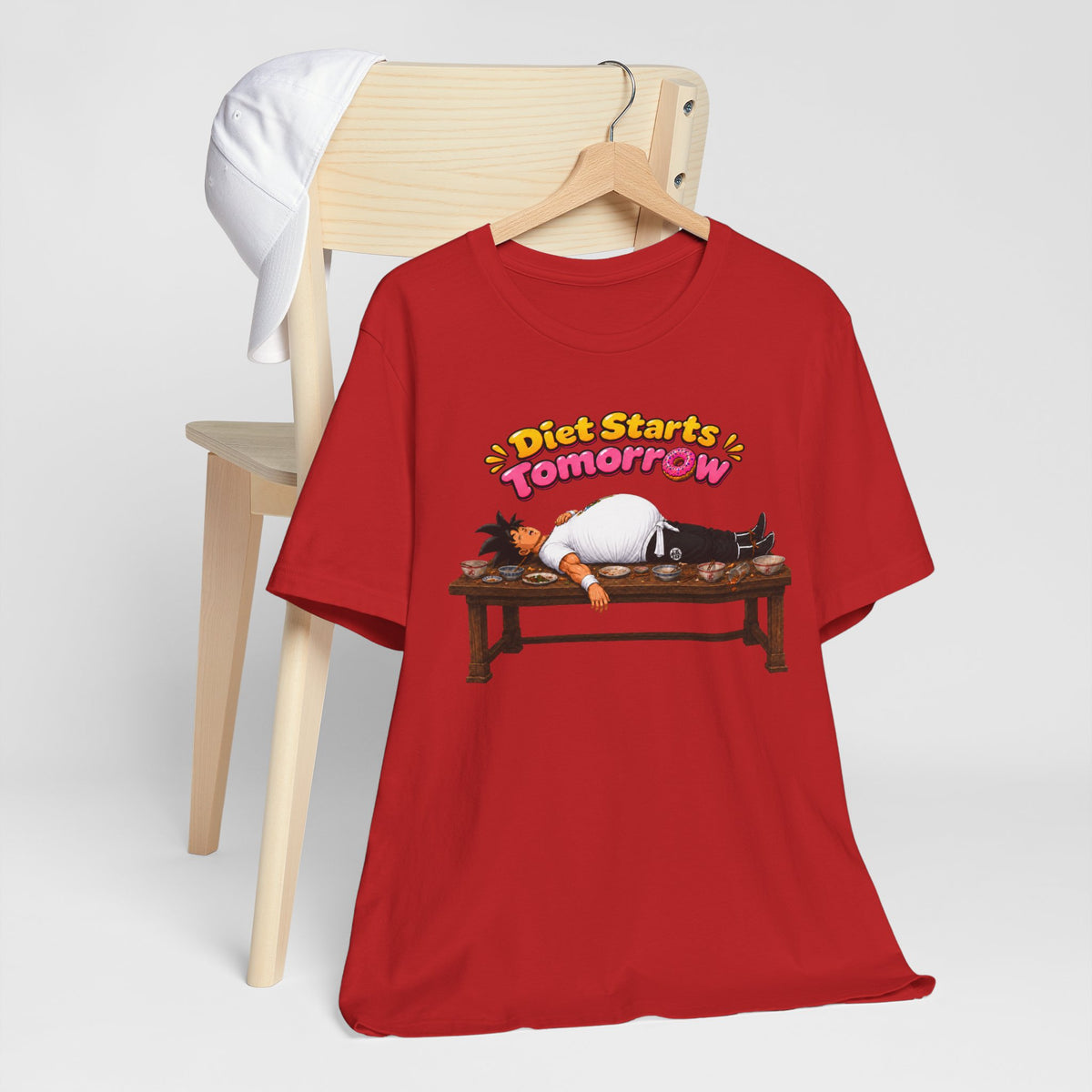 Goku Diet Starts Tomorrow T-Shirt — Funny Lazy Anime Graphic Tee