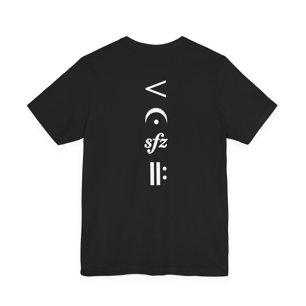 Eat. Sleep. Train. Repeat. Tee — Minimalist Music Symbols T‑Shirt