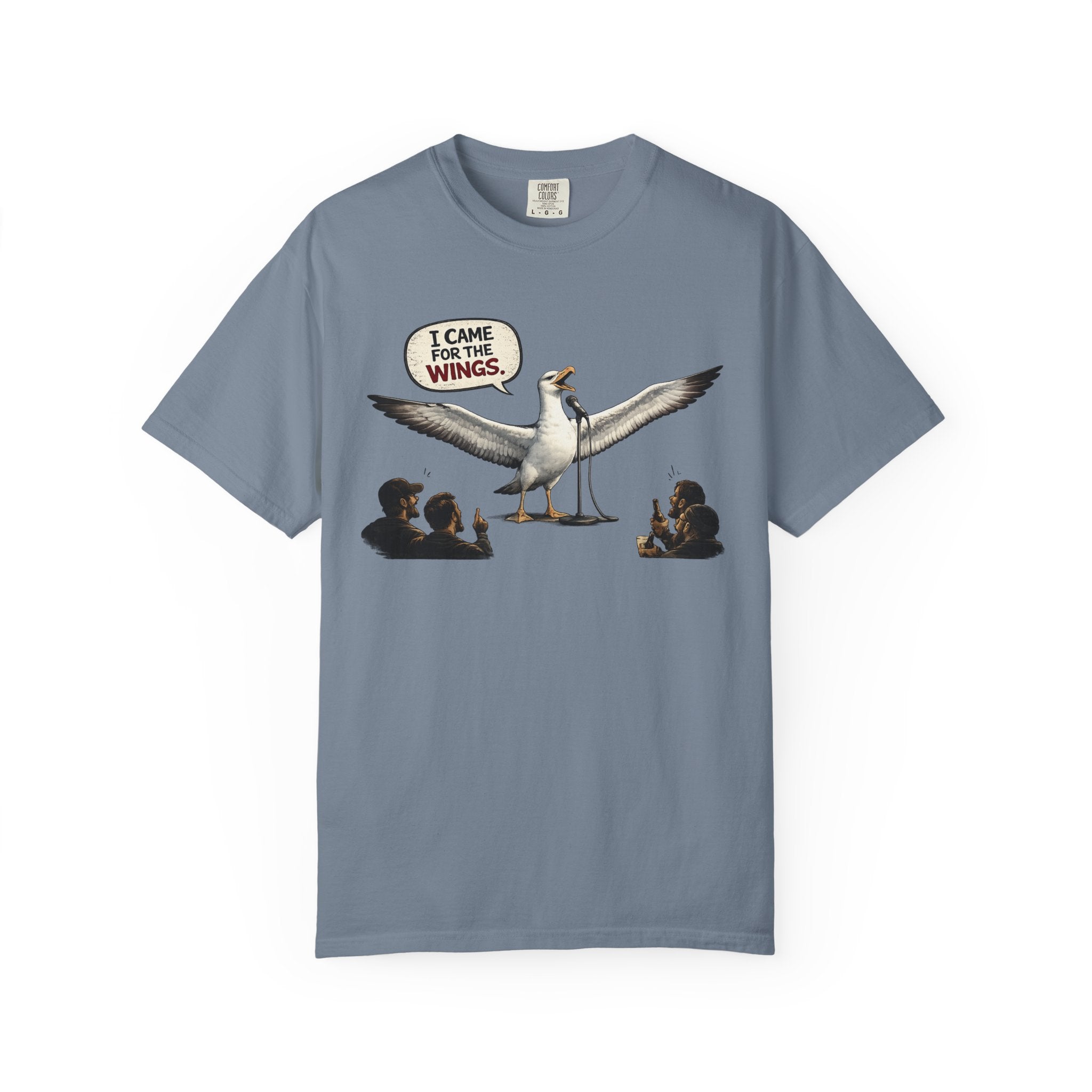 Albatross stand up Tee — "I Came For The Wings" Graphic T-Shirt