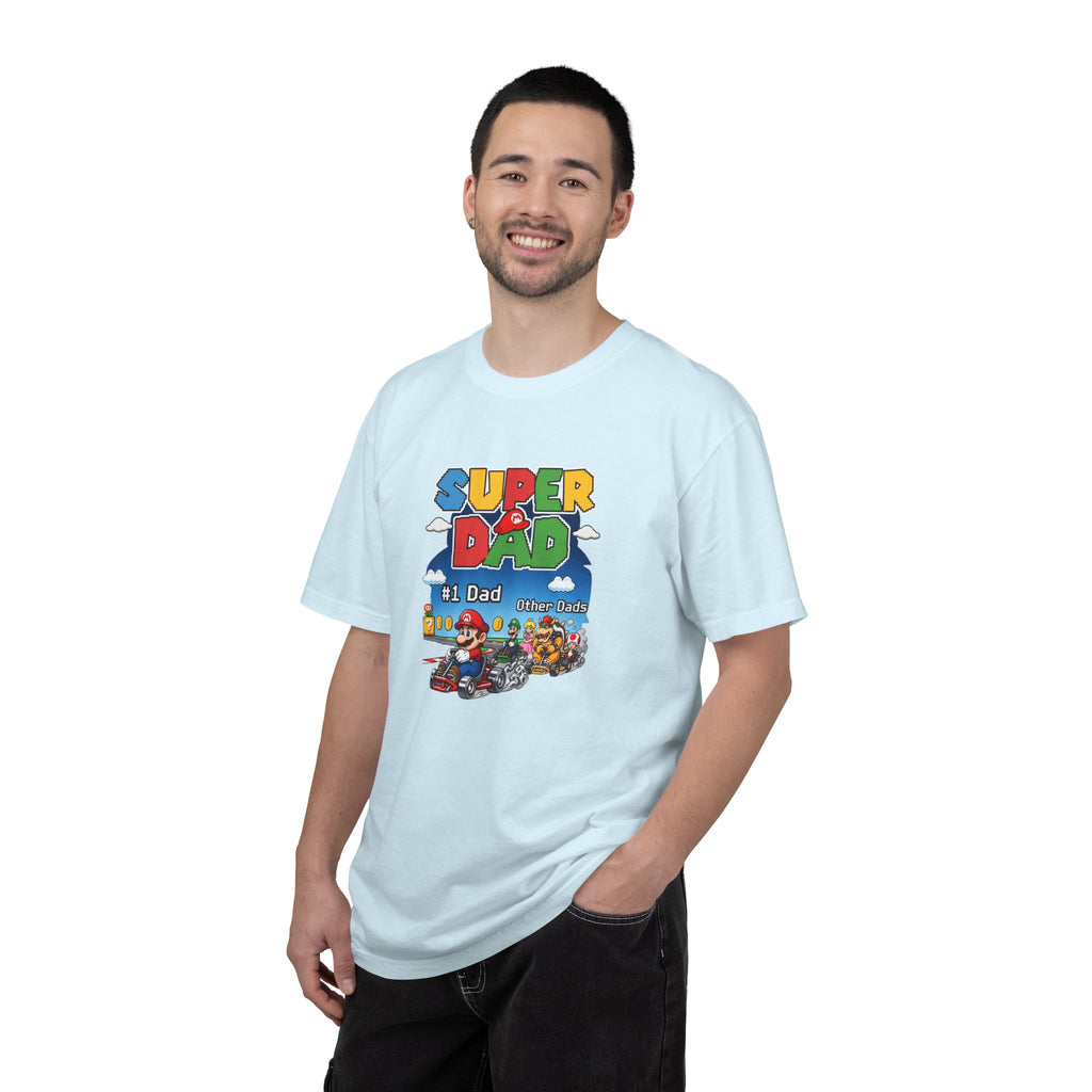 T-Shirt — "Super Dad" Retro Racing Gamer Tee (No.1 Dad)
