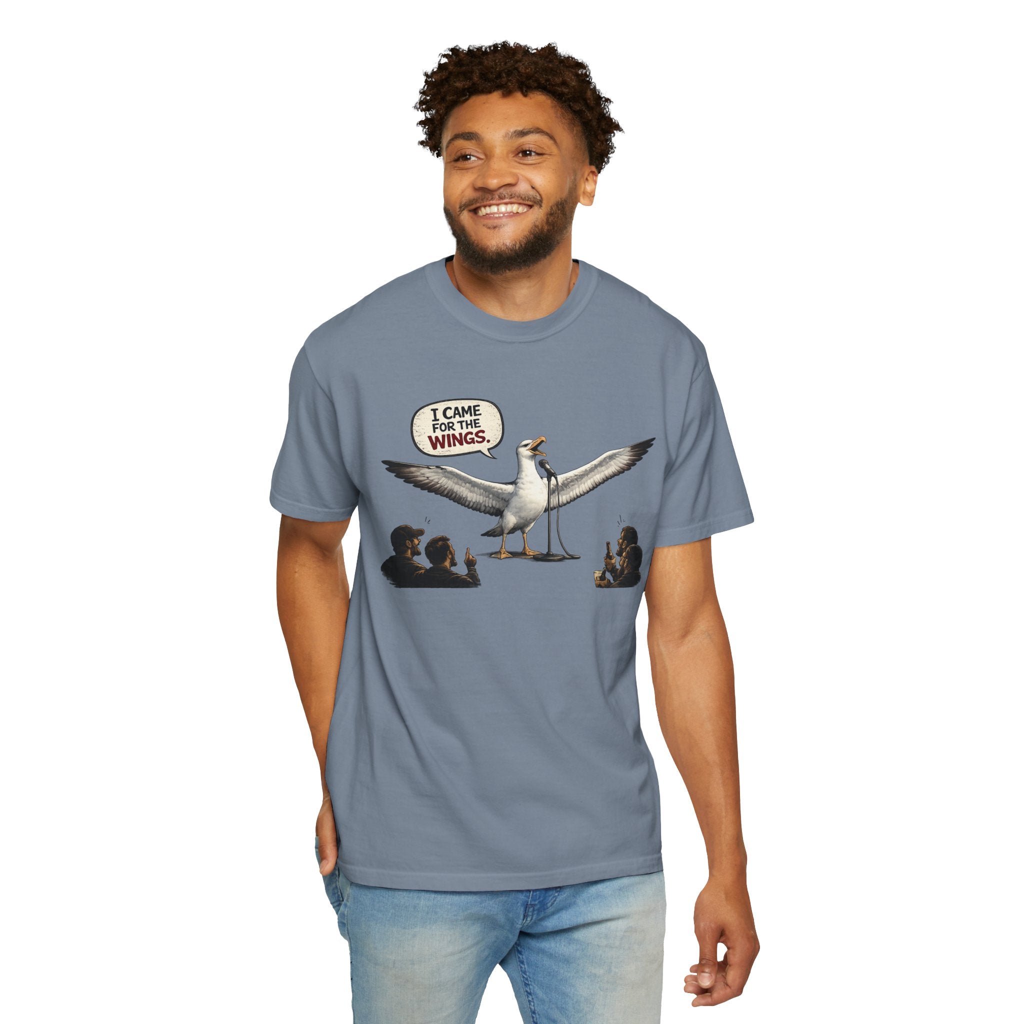 Albatross stand up Tee — "I Came For The Wings" Graphic T-Shirt