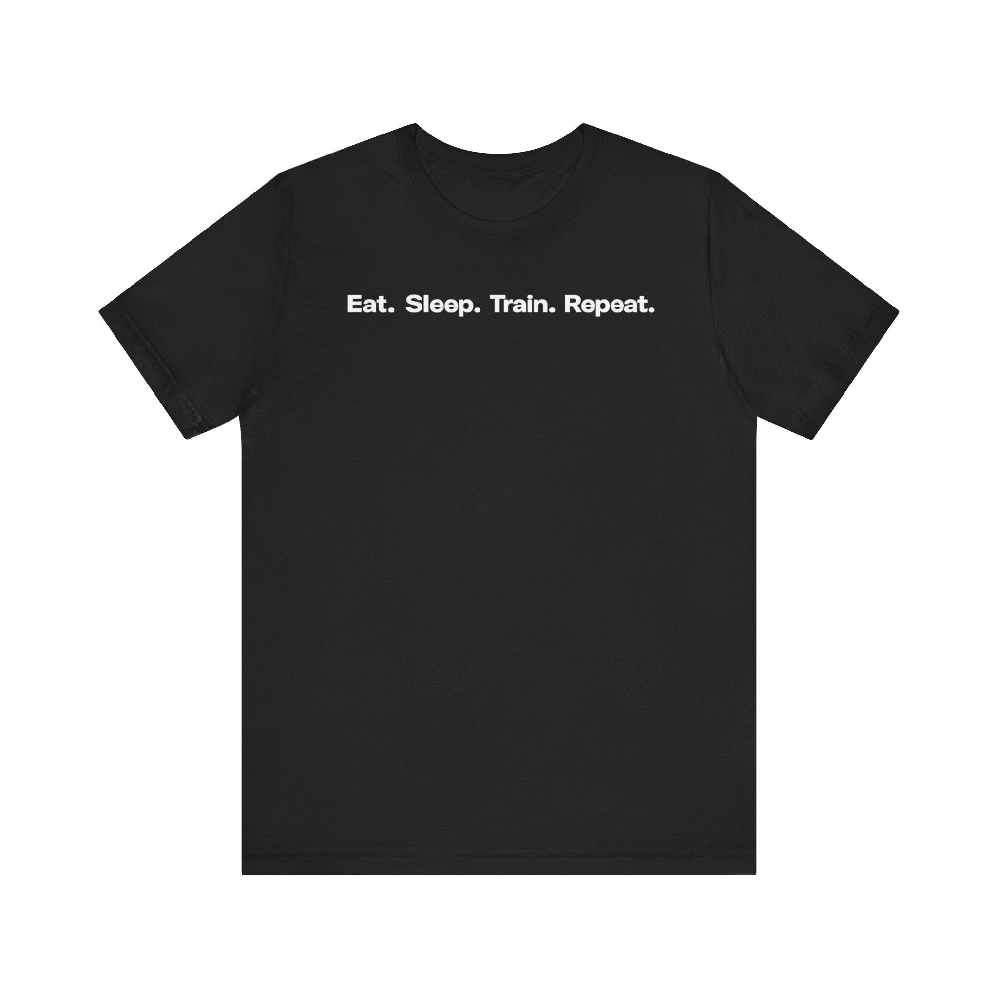 Eat. Sleep. Train. Repeat. Tee — Minimalist Music Symbols T‑Shirt