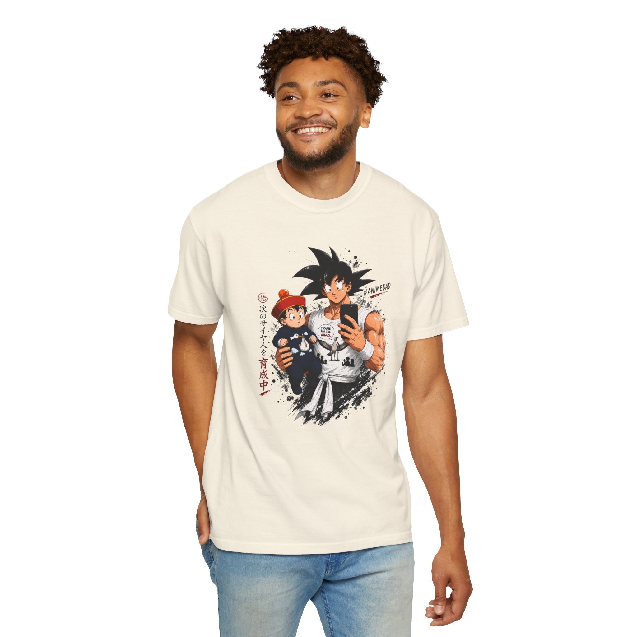 Anime Goku & Son Gohan Selfie T-Shirt