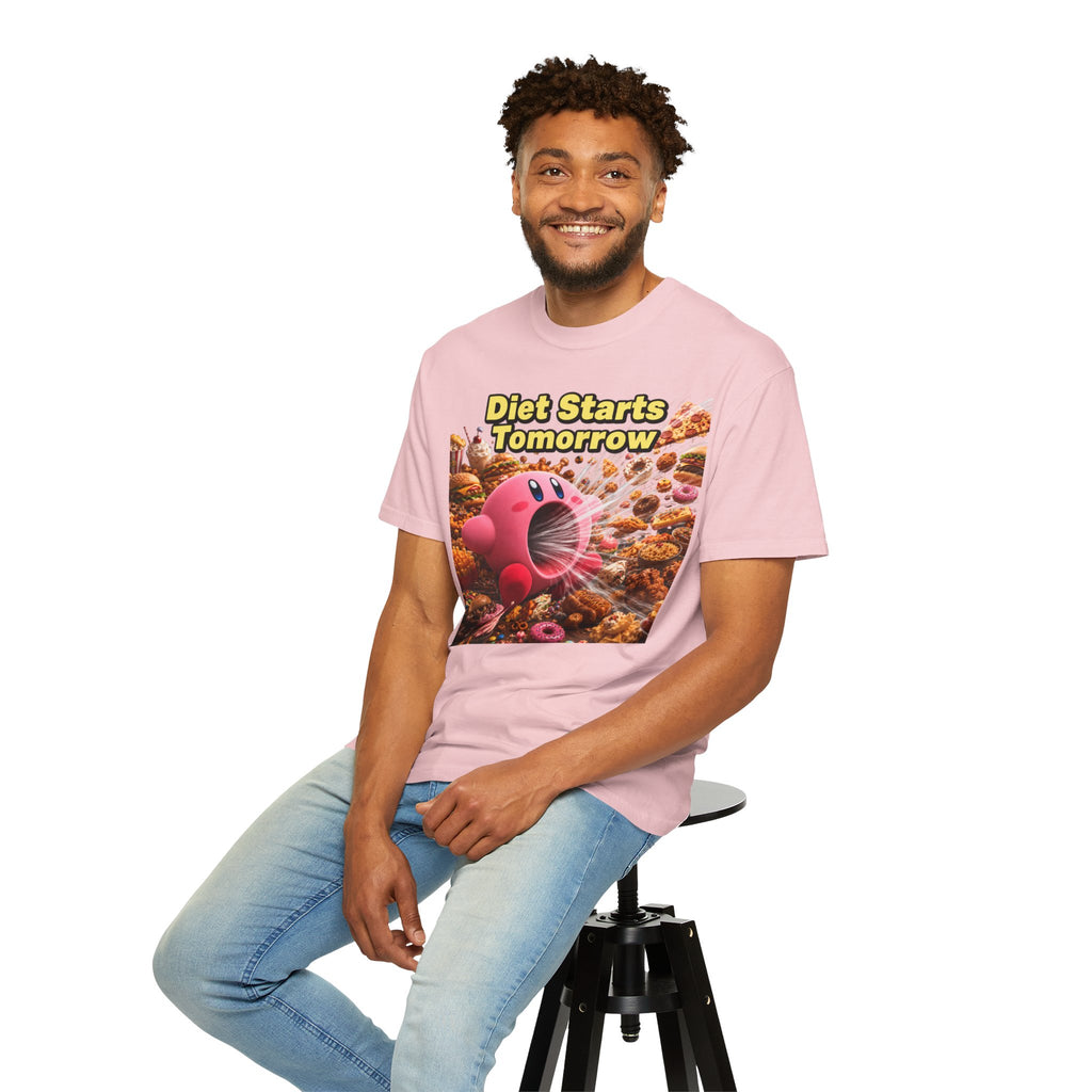 Kirby - Diet Starts Tomorrow T‑Shirt —  Food Humor Graphic Tee