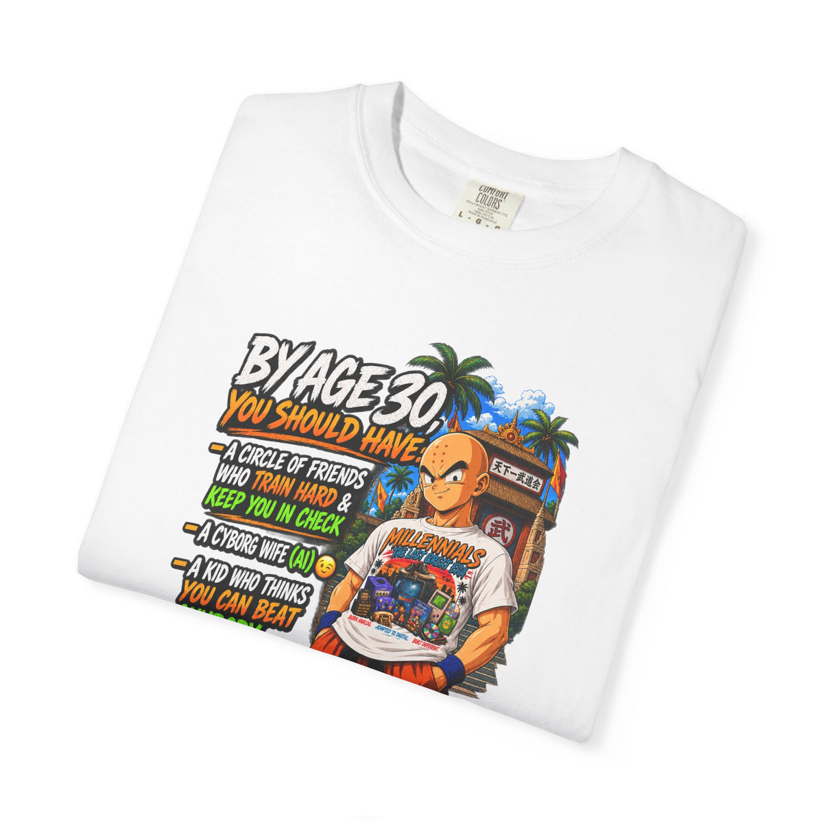 Krillin After 30 Bragging Rights — Anime Millennials Graphic Tee