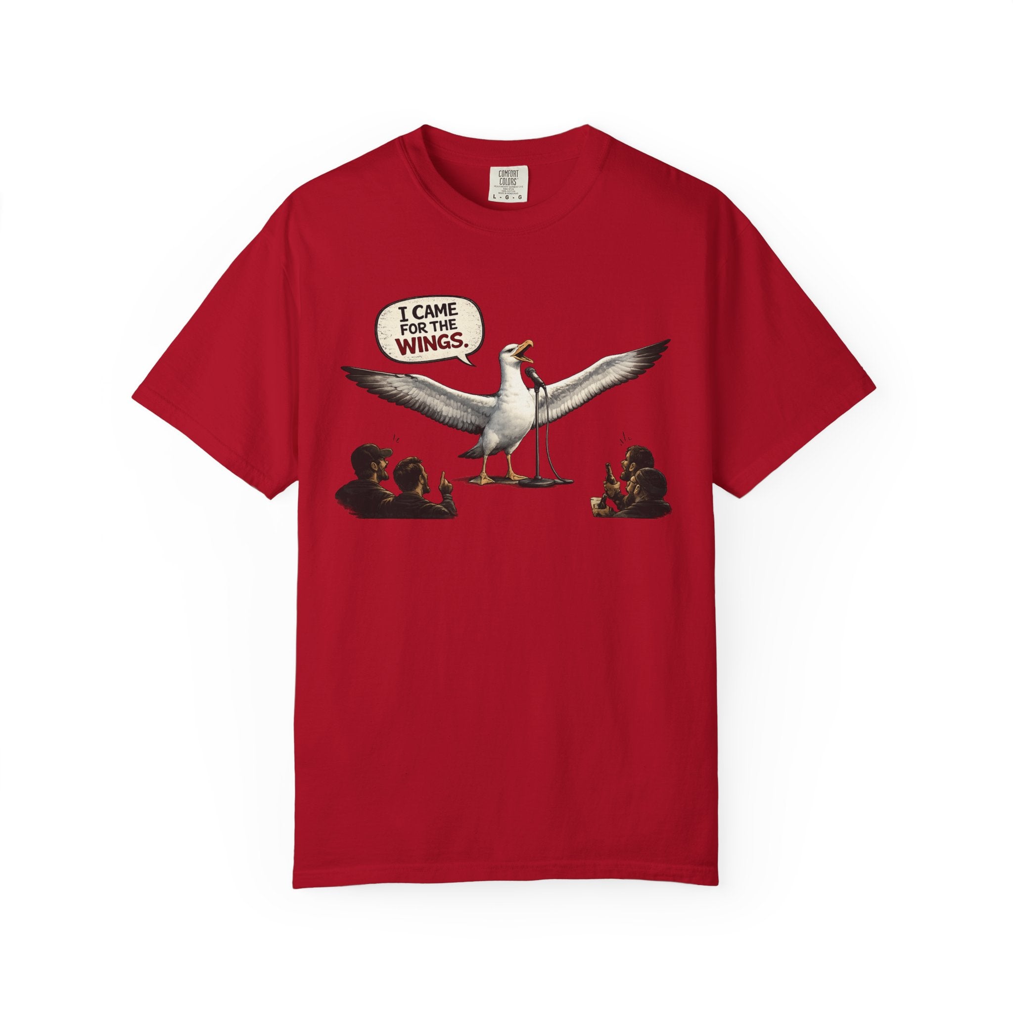 Albatross stand up Tee — "I Came For The Wings" Graphic T-Shirt