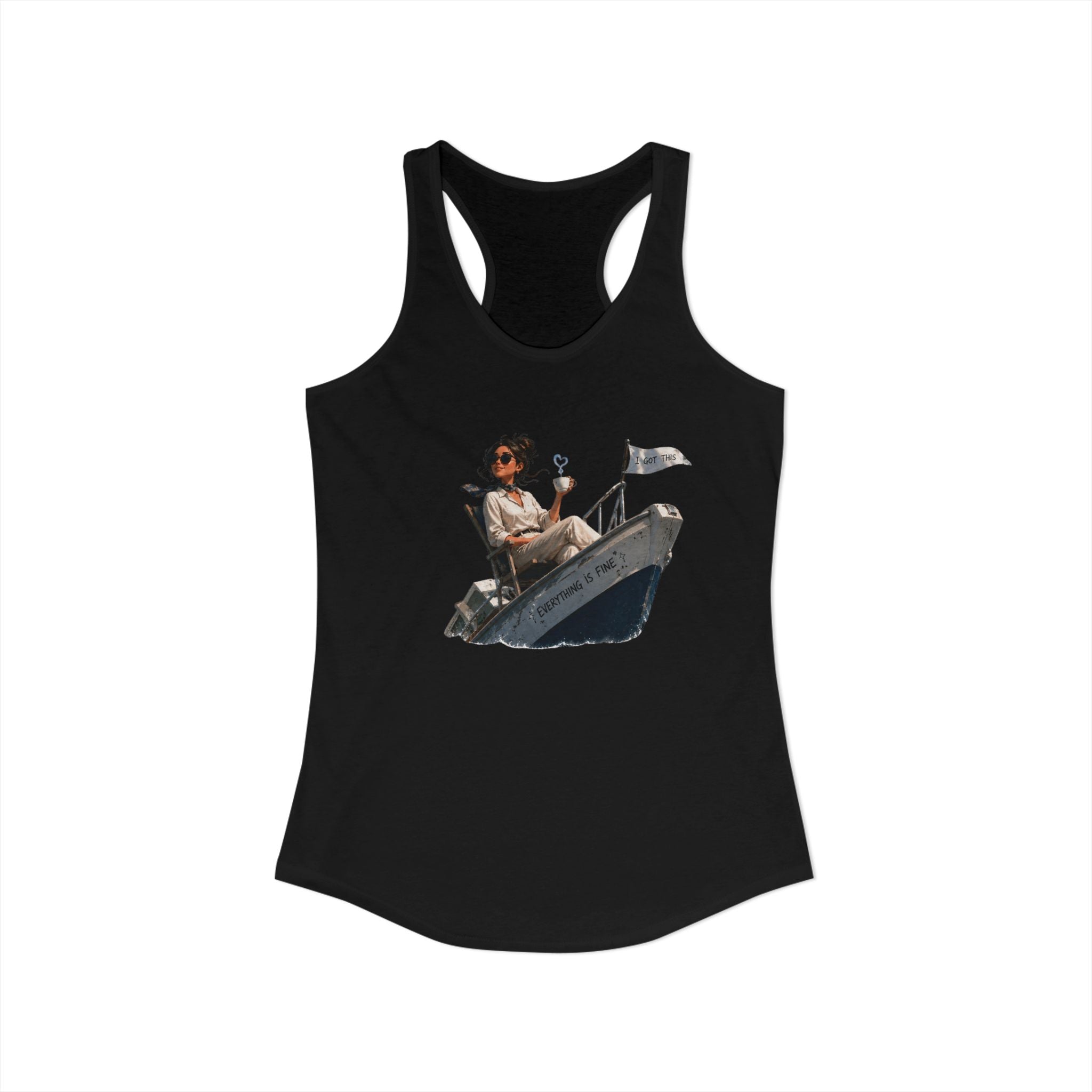 “Everything’s Fine” - Women's Ideal Racerback Tank