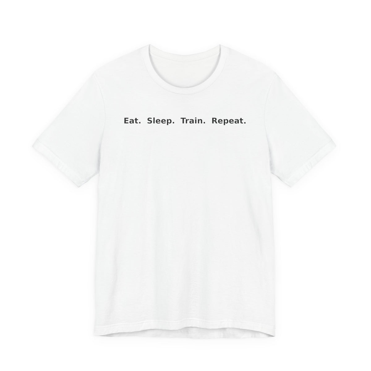 Eat. Sleep. Train. Repeat. Tee — Minimalist Music Symbols T‑Shirt