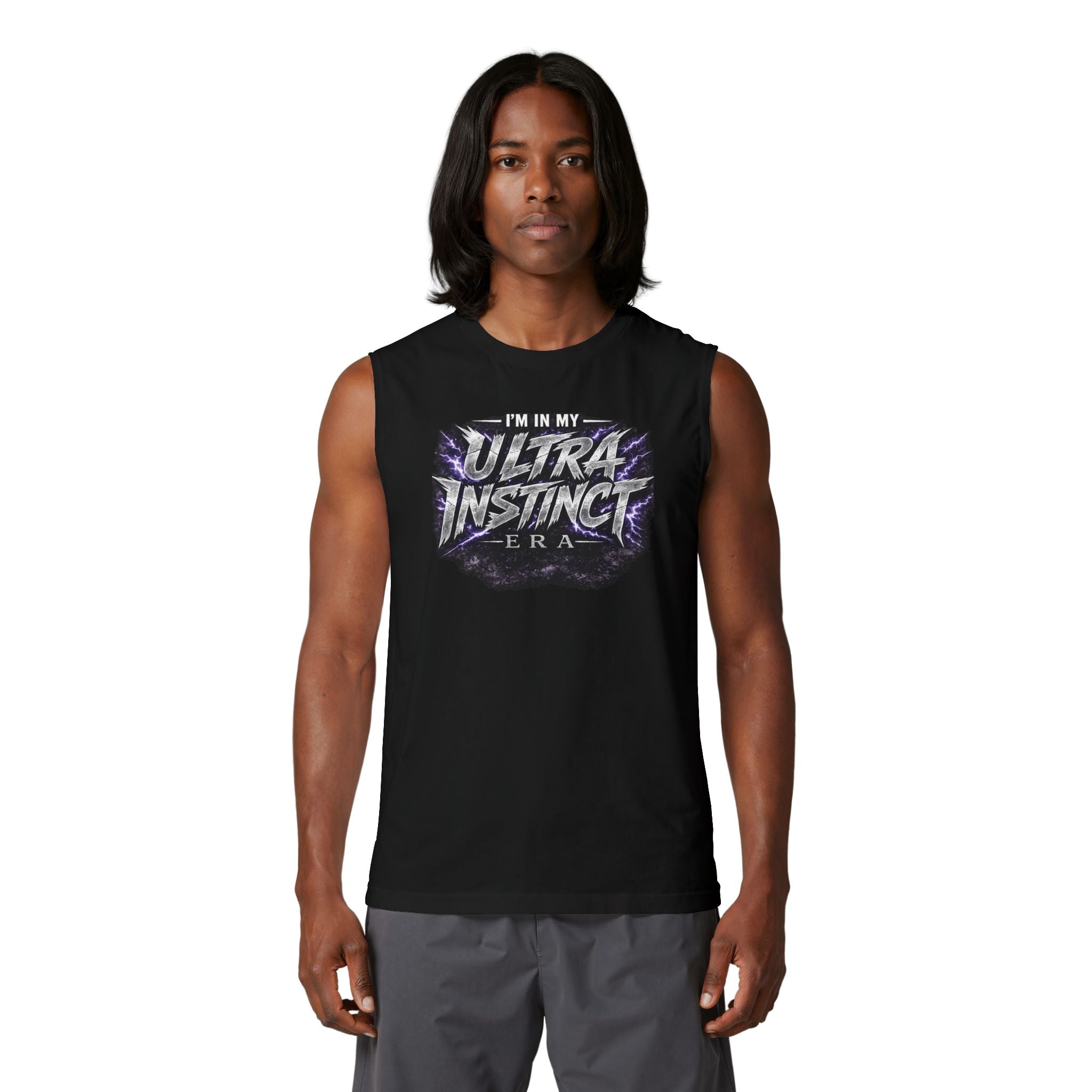 “I’m in My Ultra Instinct Era” Muscle Tank — Anime-Inspired Gym & Casual Tank Top