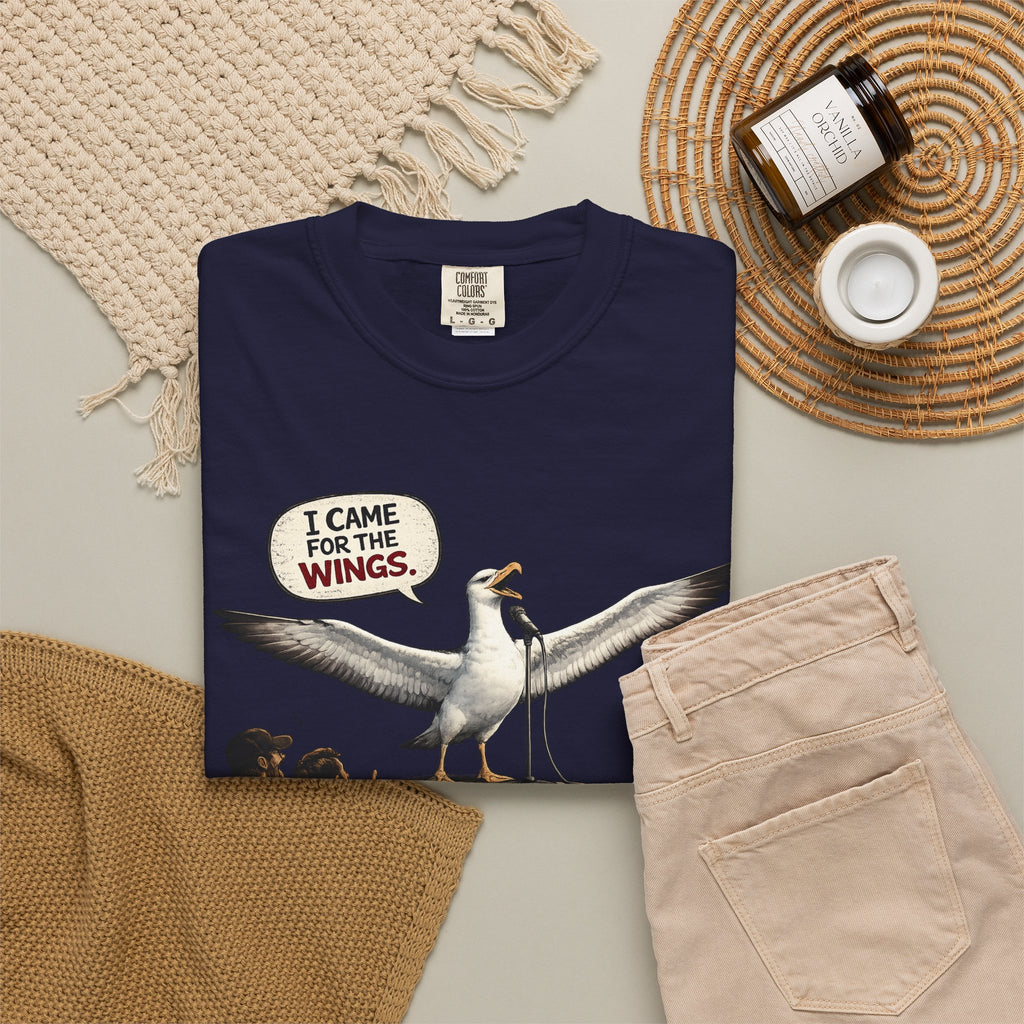 Albatross stand up Tee — "I Came For The Wings" Graphic T-Shirt