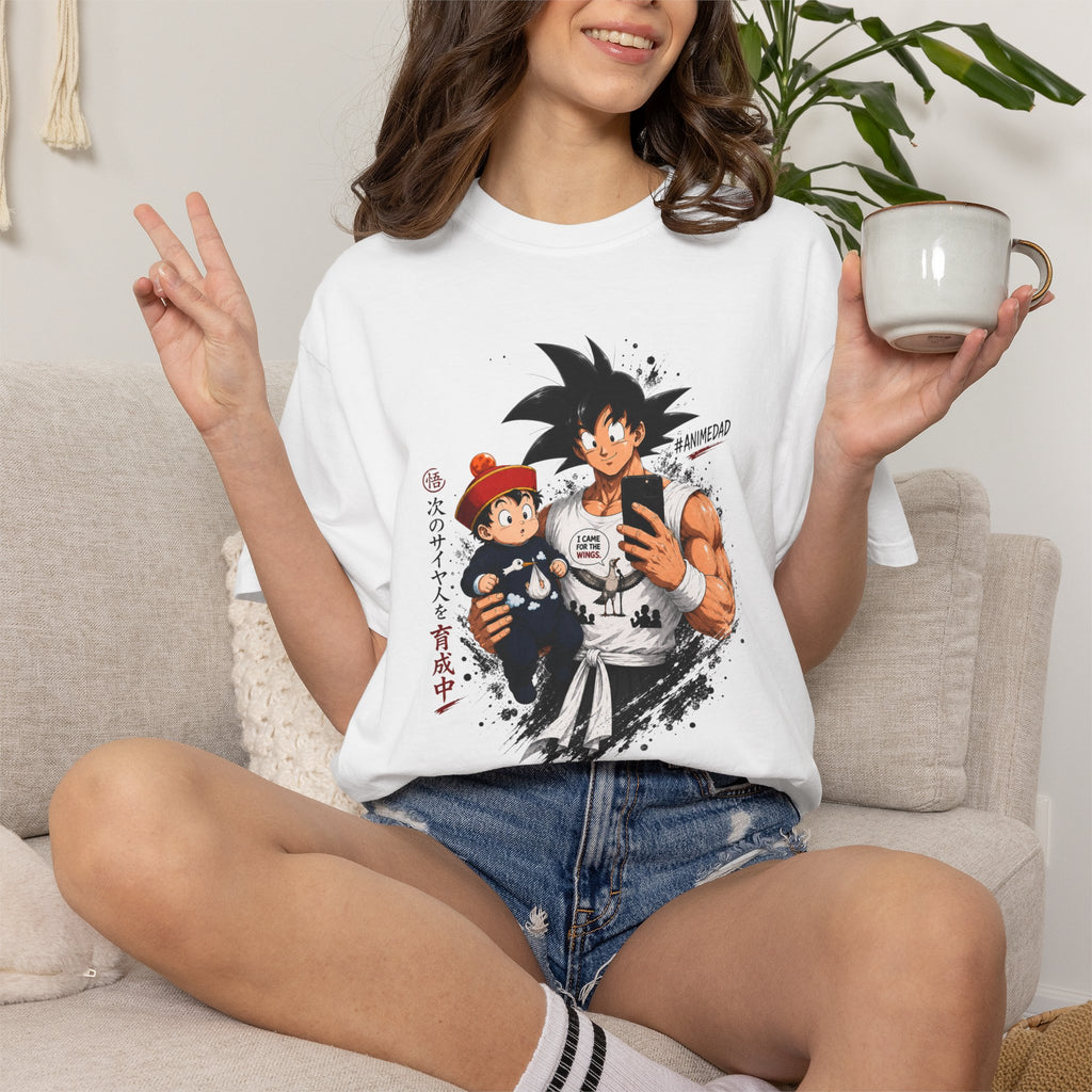 Anime Goku & Son Gohan Selfie T-Shirt