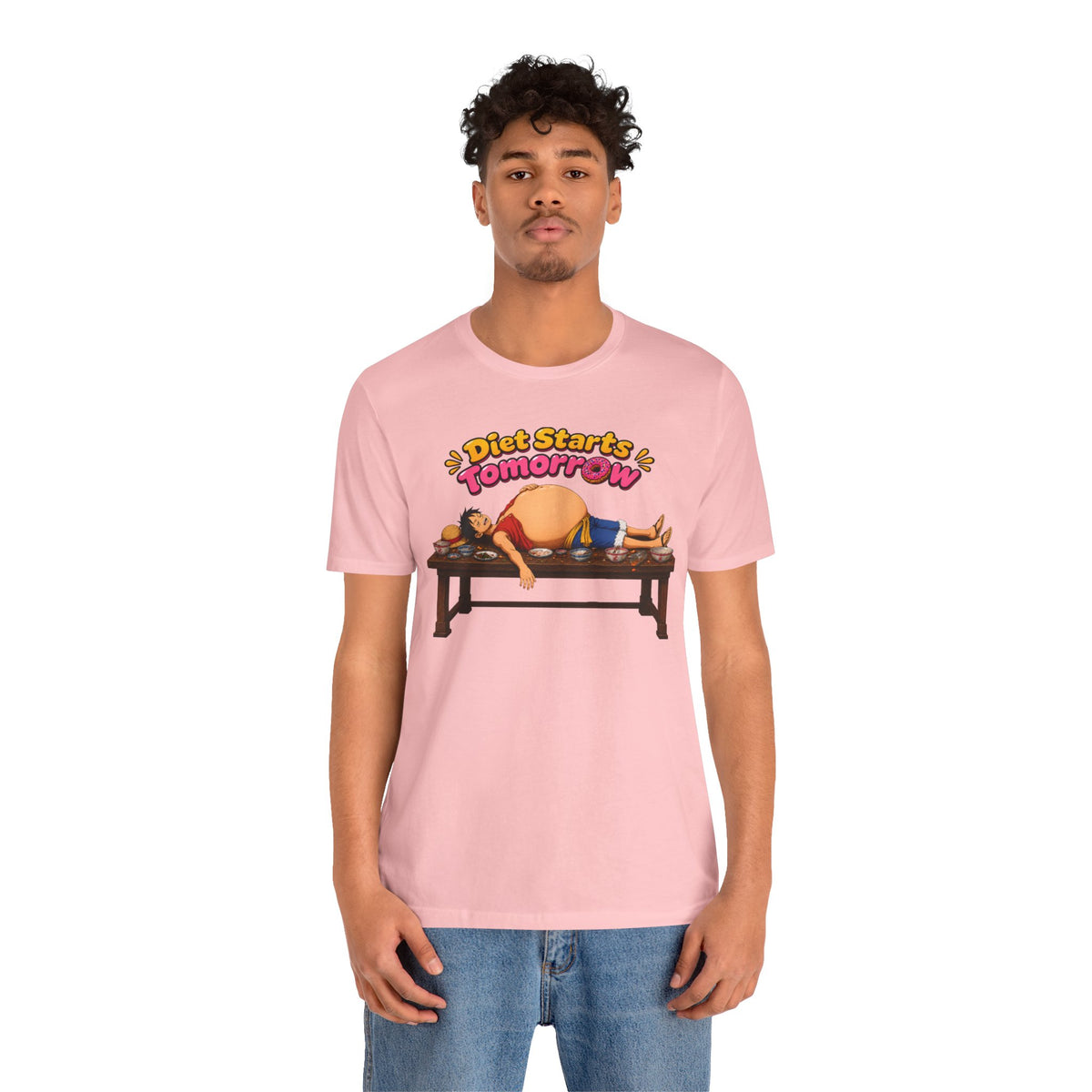 Luffy Diet Starts Tomorrow- Unisex Jersey Short Sleeve Tee