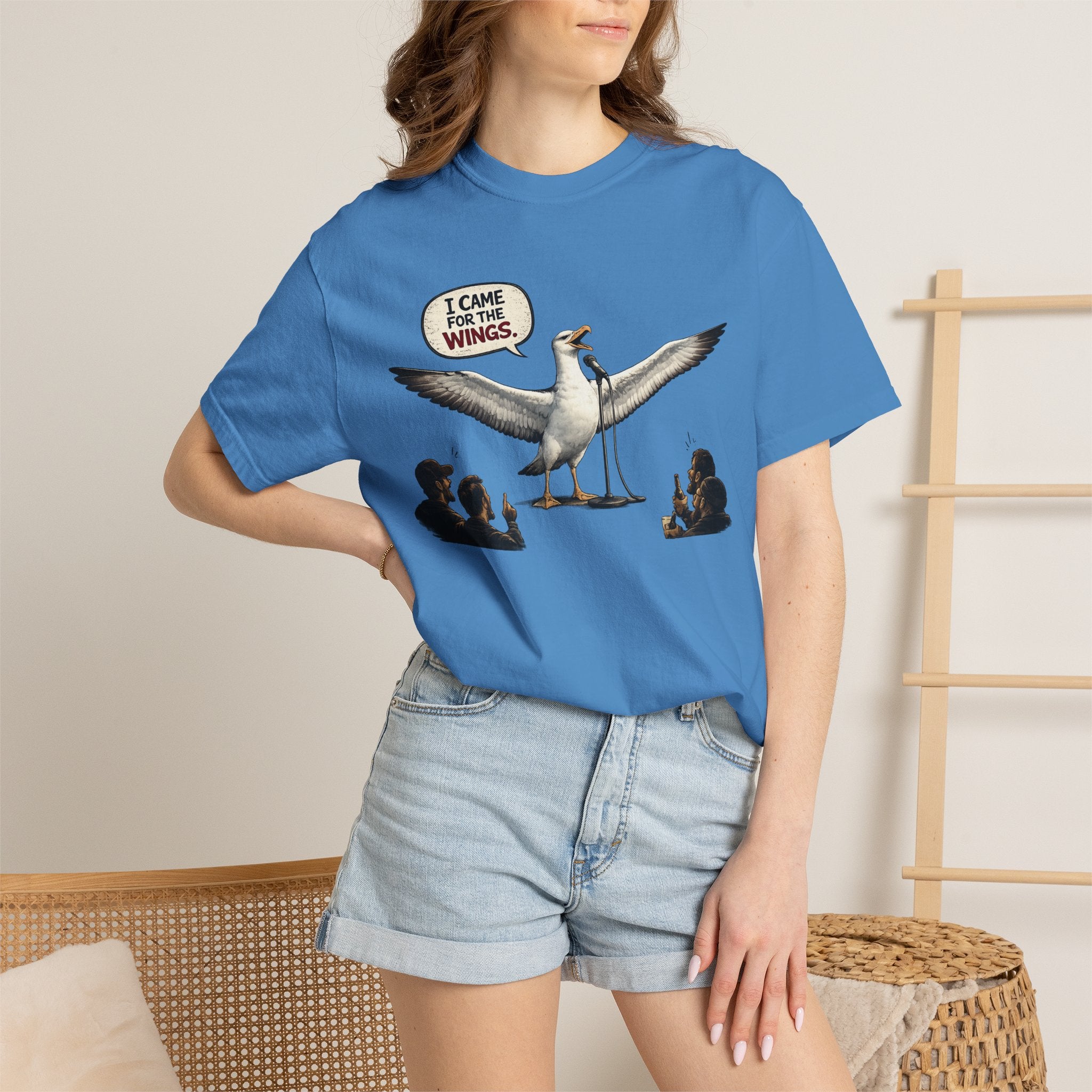 Albatross stand up Tee — "I Came For The Wings" Graphic T-Shirt