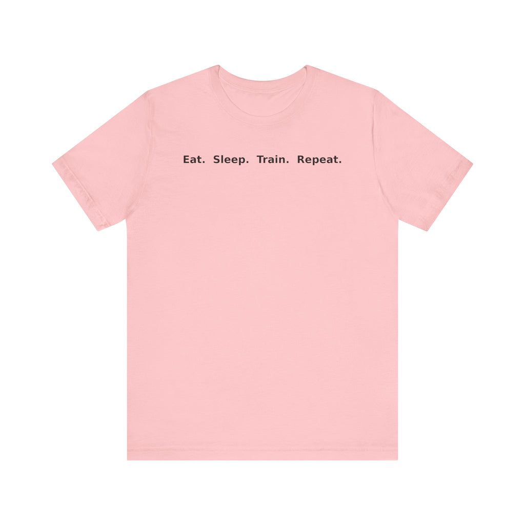 Eat. Sleep. Train. Repeat. Tee — Minimalist Music Symbols T‑Shirt
